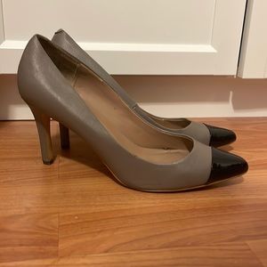 Ann Taylor Heels with Patent Leather Toe